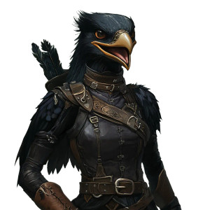 Feathered Rogue Vinyl Car Decal Sticker – Waterproof & UV-Resistant 8"