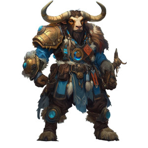 Tauren Warrior V2 Vinyl Car Decal Sticker – Waterproof & UV-Resistant 8"