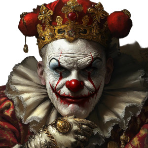 King Clown Vinyl Car Decal Sticker – Waterproof & UV-Resistant 8"