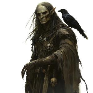 Dark Elf Necromancer V3 Vinyl Car Decal Sticker – Waterproof & UV-Resistant 8"