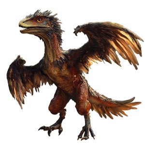 Winged Velociraptor Vinyl Car Decal Sticker – Waterproof & UV-Resistant 8"