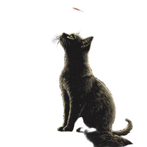 Cat On Moon V18 Vinyl Car Decal Sticker – Waterproof & UV-Resistant 8"