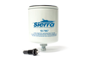 Upgrade Your Fuel System | Sierra Marine Fuel Water Separator Filter | 10 Micron, 90 GPH | Mercury Engines Upgrade Your Fuel System | Sierra Marine Fuel Water Separator Filter | 10 Micron, 90 GPH | Mercury Engines