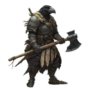 Kenku Barbarian Vinyl Car Decal Sticker – Waterproof & UV-Resistant 8"