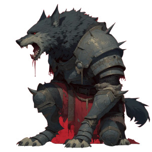 Warrior Wolf Vinyl Car Decal Sticker – Waterproof & UV-Resistant 8" Warrior Wolf Vinyl Car Decal Sticker – Waterproof & UV-Resistant 8"