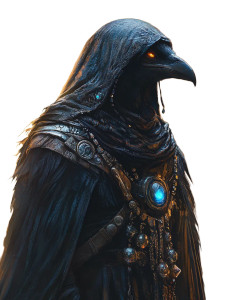 Kenku Shadow Monk Vinyl Car Decal Sticker – Waterproof & UV-Resistant 8"