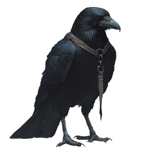 Raven Concept Art Vinyl Car Decal Sticker – Waterproof & UV-Resistant 8"
