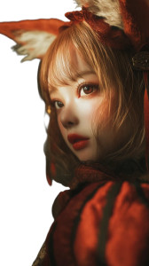 Anime Fox Girl V4 Vinyl Car Decal Sticker – Waterproof & UV-Resistant 8"