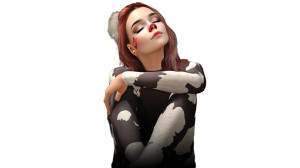 Surreal Clowngirl Dream Vinyl Car Decal Sticker – Waterproof & UV-Resistant 8"