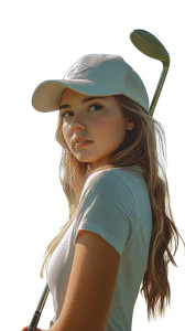 Young Female Golfer Vinyl Car Decal Sticker – Waterproof & UV-Resistant 8" Young Female Golfer Vinyl Car Decal Sticker – Waterproof & UV-Resistant 8"