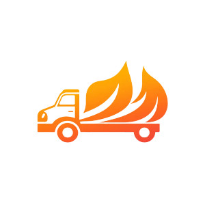 Gas Delivery Logo Vinyl Car Decal Sticker – Waterproof & UV-Resistant 8"