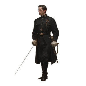 Cyberpunk Military Officer Vinyl Car Decal Sticker – Waterproof & UV-Resistant 8"