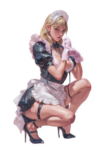 Samus Maid Vinyl Car Decal Sticker – Waterproof & UV-Resistant 8"