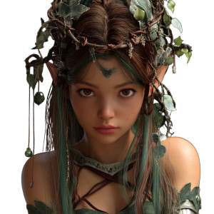 Wood Elf Servant Vinyl Car Decal Sticker – Waterproof & UV-Resistant 8"