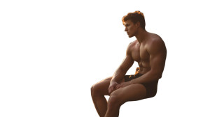 Italian Male Model Vinyl Car Decal Sticker – Waterproof & UV-Resistant 8"