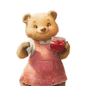 Mother Bear Jam Vinyl Car Decal Sticker – Waterproof & UV-Resistant 8"