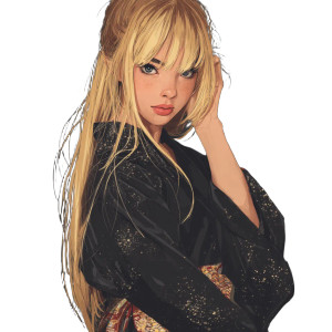 Anime Femme Fatale V4 Vinyl Car Decal Sticker – Waterproof & UV-Resistant 8"