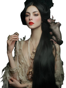 Female Vampire V3 Vinyl Car Decal Sticker – Waterproof & UV-Resistant 8"