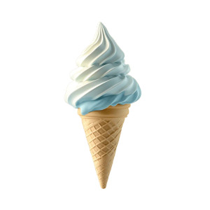 Swirl Ice Cream Vinyl Car Decal Sticker – Waterproof & UV-Resistant 8"