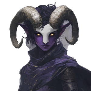 Masked Tiefling Sorcerer Vinyl Car Decal Sticker – Waterproof & UV-Resistant 8"