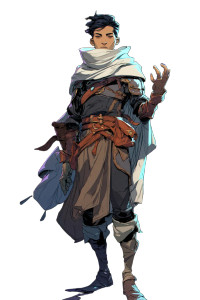 Mysterious Half-Elf Scholar Vinyl Car Decal Sticker – Waterproof & UV-Resistant 8"