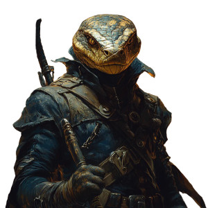 Fantasy Snake Thug Vinyl Car Decal Sticker – Waterproof & UV-Resistant 8"