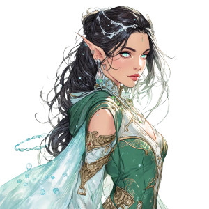 High Elf Portrait Vinyl Car Decal Sticker – Waterproof & UV-Resistant 8"