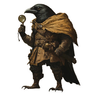 Detective Crow Vinyl Car Decal Sticker – Waterproof & UV-Resistant 8"