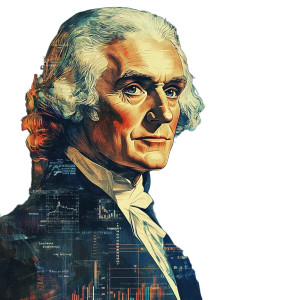 Futuristic Jefferson Vinyl Car Decal Sticker – Waterproof & UV-Resistant 8"