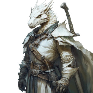 White Dragonborne Rogue Vinyl Car Decal Sticker – Waterproof & UV-Resistant 8"