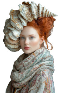 Surreal Shell Hat Vinyl Car Decal Sticker – Waterproof & UV-Resistant 8"