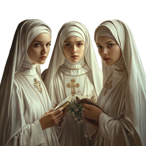 Beautiful Polish Nuns Vinyl Car Decal Sticker – Waterproof & UV-Resistant 8" Beautiful Polish Nuns Vinyl Car Decal Sticker – Waterproof & UV-Resistant 8"