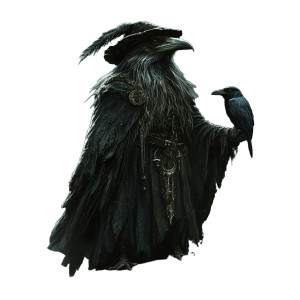 Crow Wizard V2 Vinyl Car Decal Sticker – Waterproof & UV-Resistant 8"
