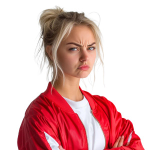 Angry Smirking Woman Vinyl Car Decal Sticker – Waterproof & UV-Resistant 8" Angry Smirking Woman Vinyl Car Decal Sticker – Waterproof & UV-Resistant 8"