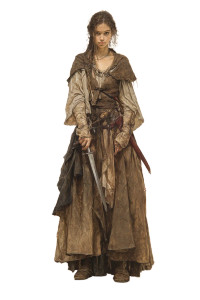 Medieval River Woman Vinyl Car Decal Sticker – Waterproof & UV-Resistant 8"