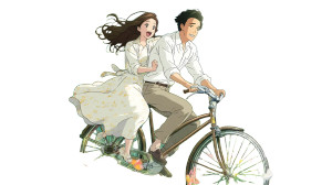 Vintage Romantic Bicycle Ride Vinyl Car Decal Sticker – Waterproof & UV-Resistant 8"