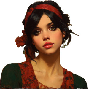 Winged Latin Woman V2 Vinyl Car Decal Sticker – Waterproof & UV-Resistant 8"