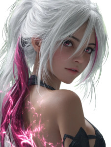 Fantasy Anime Woman V11 Vinyl Car Decal Sticker – Waterproof & UV-Resistant 8"