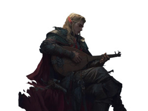 High Elf Bard Vinyl Car Decal Sticker – Waterproof & UV-Resistant 8"