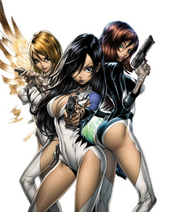 Spy Angels Trio Vinyl Car Decal Sticker – Waterproof & UV-Resistant 8"