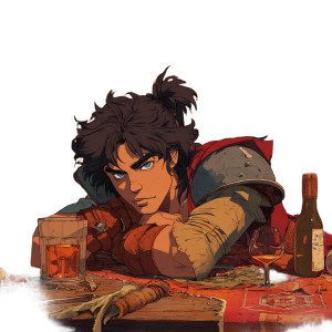 Moebius Warrior Vinyl Car Decal Sticker – Waterproof & UV-Resistant 8"