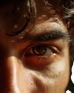 Intense Mediterranean Gaze Vinyl Car Decal Sticker – Waterproof & UV-Resistant 8"