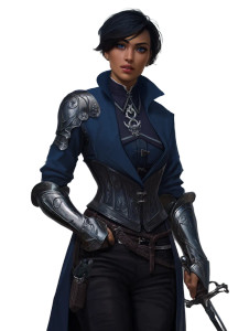 Female Duelist V2 Vinyl Car Decal Sticker – Waterproof & UV-Resistant 8"