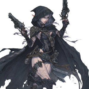 Gothic Elf Rogue Vinyl Car Decal Sticker – Waterproof & UV-Resistant 8"