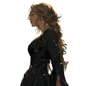 Dark Fantasy Dancer Vinyl Car Decal Sticker – Waterproof & UV-Resistant 8"