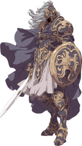 Fantasy Hero Warrior Vinyl Car Decal Sticker – Waterproof & UV-Resistant 8"