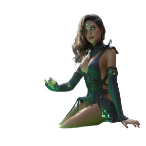 Fantasy Sorceress V2 Vinyl Car Decal Sticker – Waterproof & UV-Resistant 8" Fantasy Sorceress V2 Vinyl Car Decal Sticker – Waterproof & UV-Resistant 8"