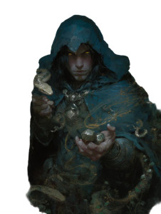 Dark Sorcerer Portrait Vinyl Car Decal Sticker – Waterproof & UV-Resistant 8"