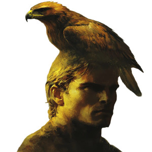 Golden Hawk Vinyl Car Decal Sticker – Waterproof & UV-Resistant 8"