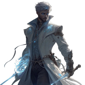 Mystical Warrior Sorcerer Vinyl Car Decal Sticker – Waterproof & UV-Resistant 8"